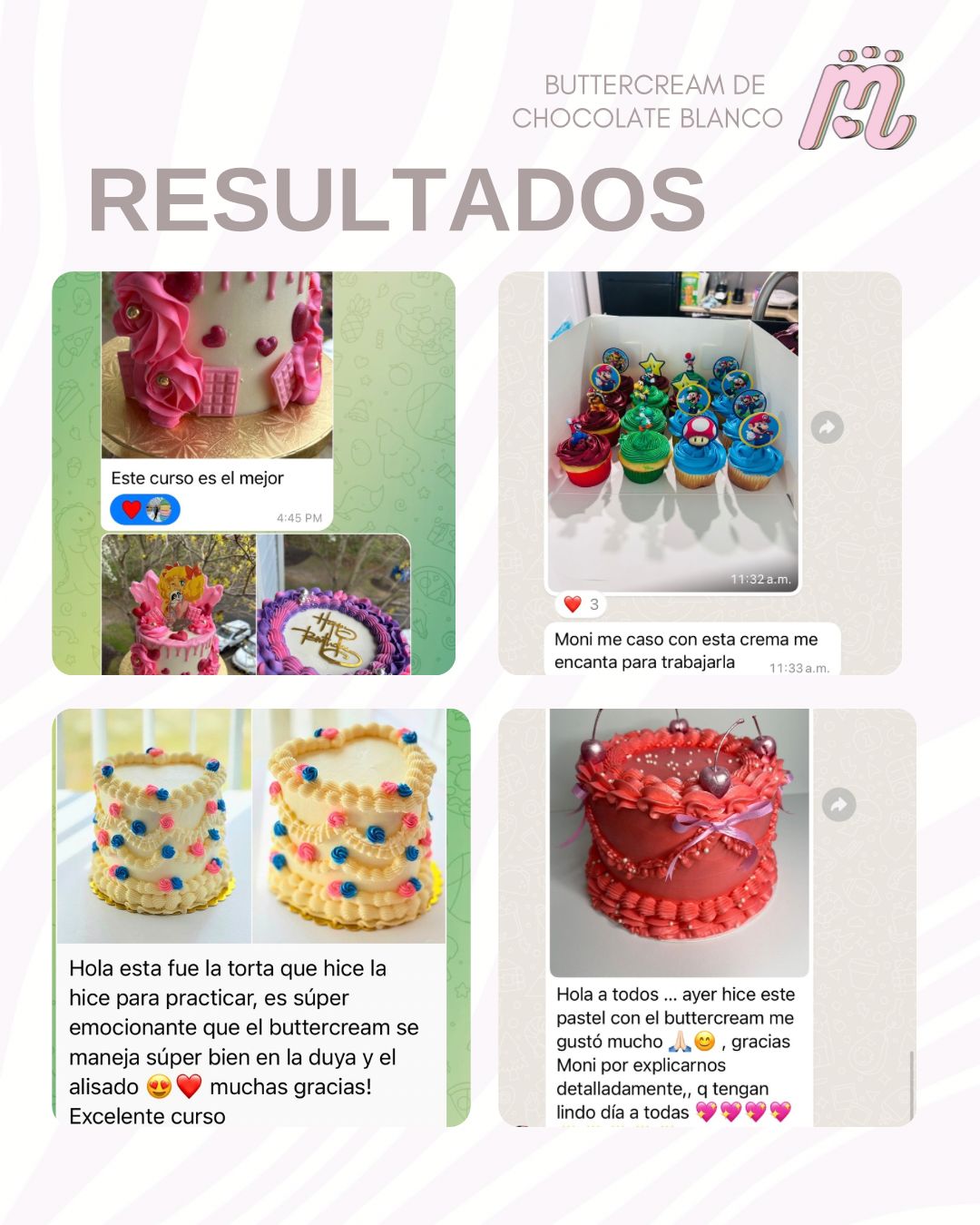 Curso de Buttercream de Chocolate Blanco
