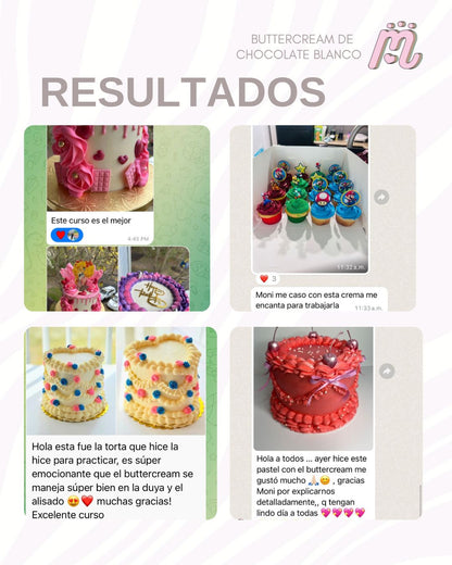 Curso de Buttercream de Chocolate Blanco